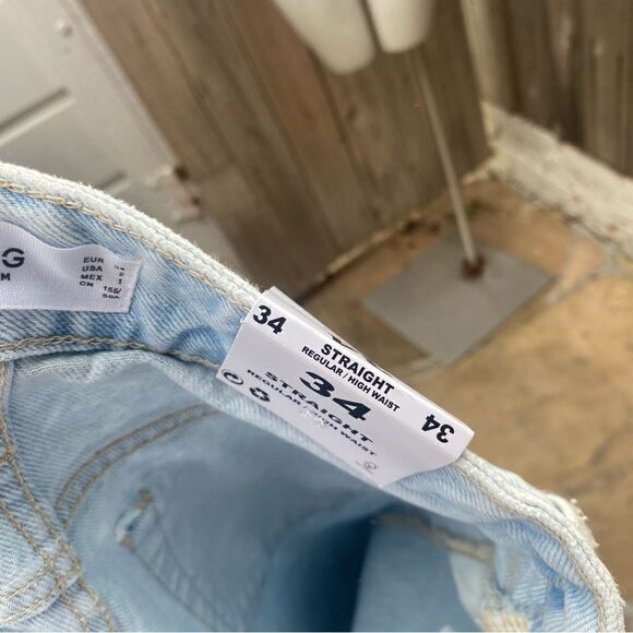 Mango Wideleg jeans with belt NWT size 2 - Picture 13 of 14